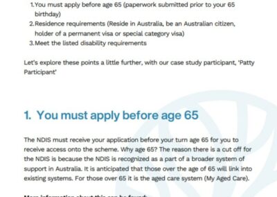 Applying for the NDIS